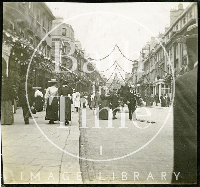 Queen Victoria's Diamond Jubilee celebrations, Milsom Street, Bath 1897