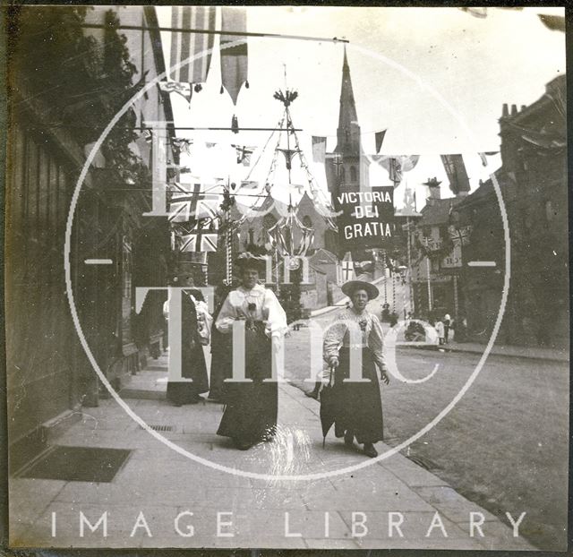 Queen Victoria's Diamond Jubilee celebrations, Claverton Street, Widcombe, Bath 1897