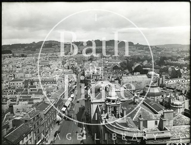 General view of Bath from Abbey, Bath 1929