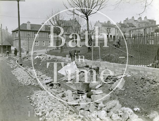 Upper Bristol Road, Looking at Royal Victoria Park, Bath 1921