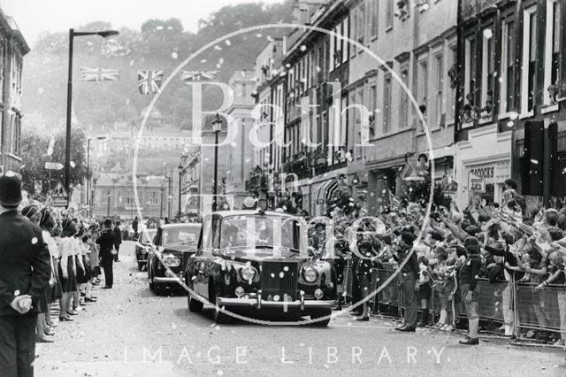 Queen Elizabeth II and Prince Philip's Silver Jubilee visit to Bath 1977