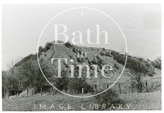 Somersetshire Coal Canal, spoil/slag heap near Radford 1969