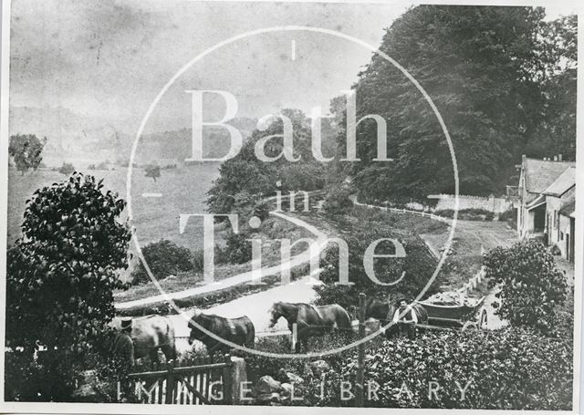 Packhorses on Tucking Mill Lane, beside the Somersetshire Coal Canal c.1890