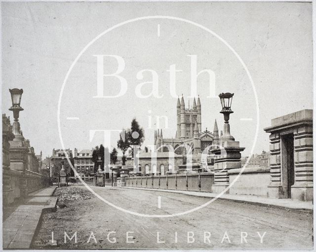 North Parade Bridge with toll gate, Bath c.1850