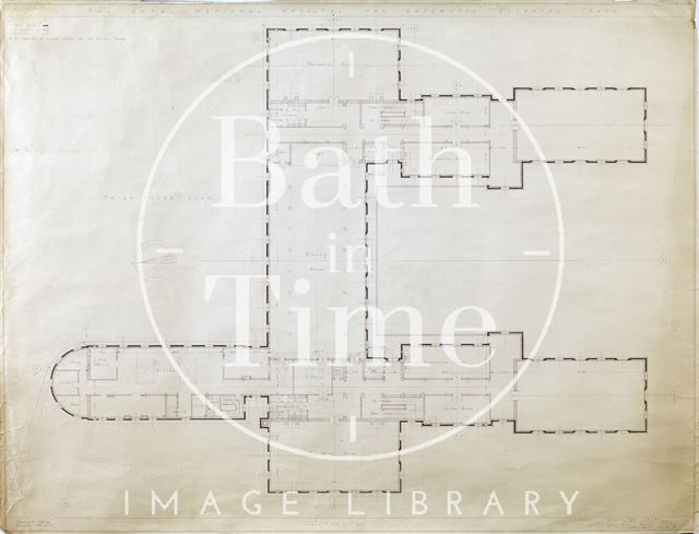 R.N.H.R.D., Bath. Mineral Water Hospital proposed new buildings - third floor plan - 1034/43 - A.J. Taylor and Adams Holden & Pearson, London 1938