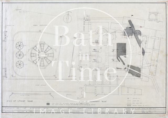 Survey of Kingston Baths, Bath and roof over - 1937/1 - Gerrard Taylor & Partners 1954