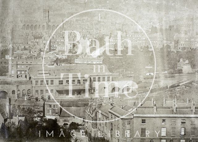 View of Bath from Beechen Cliff c.1855 - detail