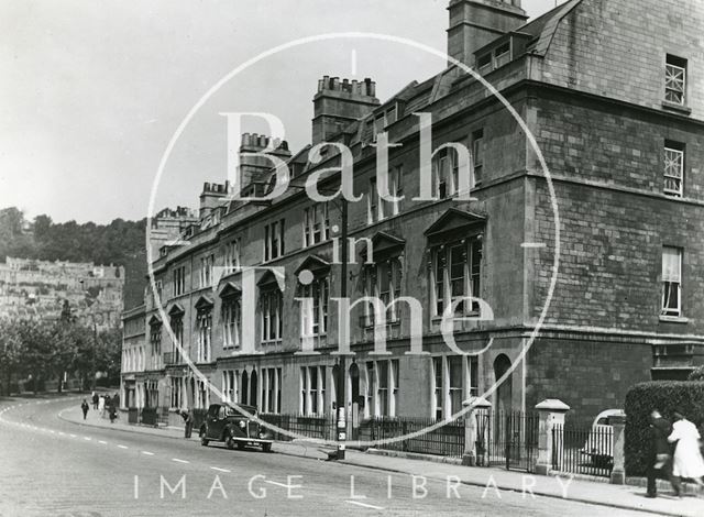 View of Bathwick Street to Rochfort Place, Bath c.1950