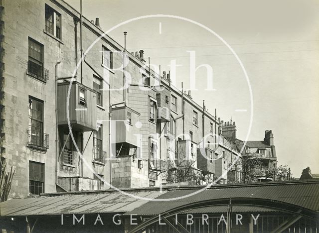 View of the rear of Bathwick Street, probably the southeast side, Bath c.1930