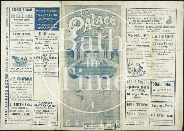 The Macnaghten Vaudeville Circuit, Palace Theatre, Bath 1906