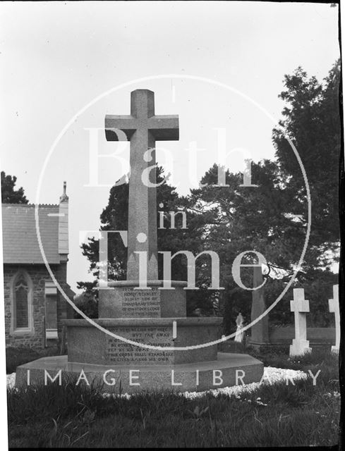 Monument to Henry Stanley, St. Peter & St. Paul, Over Stowey, Somerset c.1900