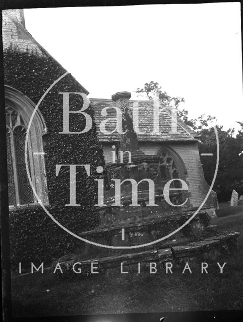 Churchyard cross, Charlton Mackrell, Somerset c.1900