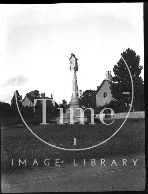 Village cross, Down Ampney, Gloucestershire c.1900