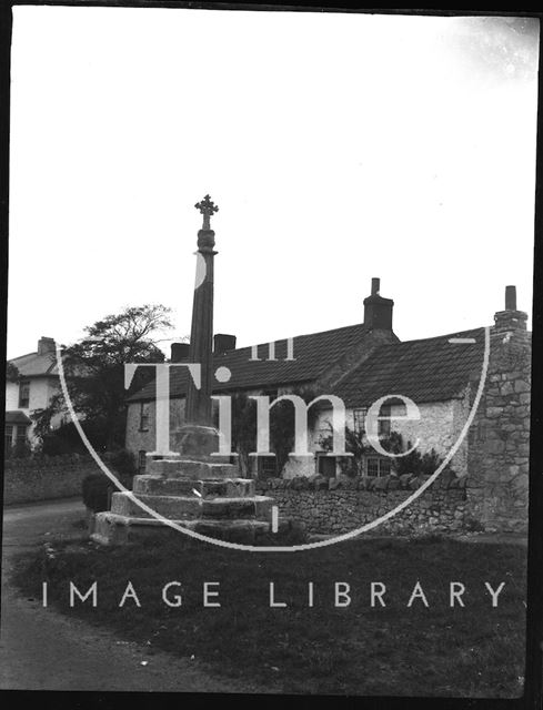 Village cross, Bleadon, Somerset c.1900