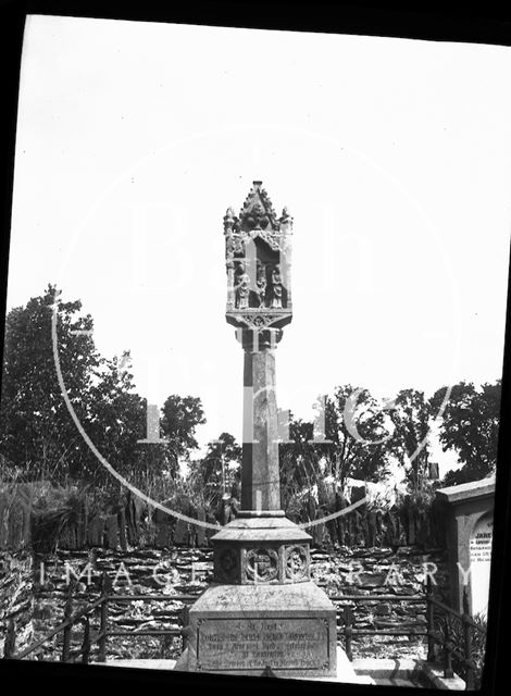 Grave in the churchyard, Launceston, Cornwall c.1900