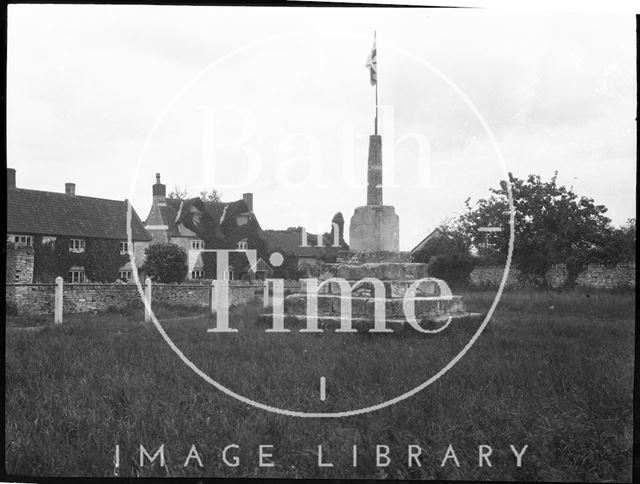 Village cross, Queen Charlton, Somerset c.1900