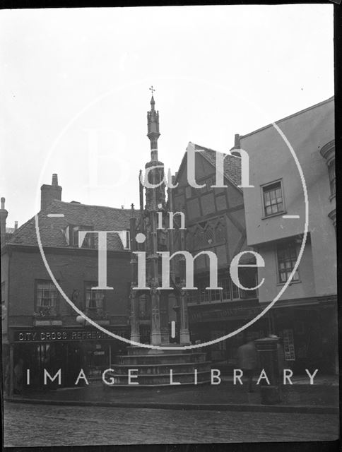 City cross, Winchester, Hampshire c.1900