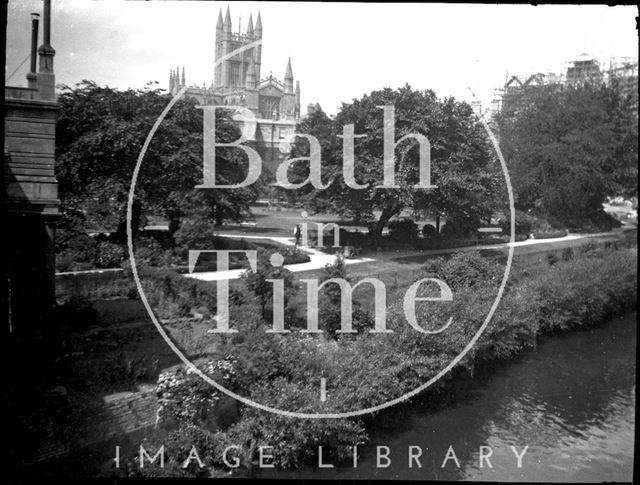 Parade Gardens and the Abbey c.1900