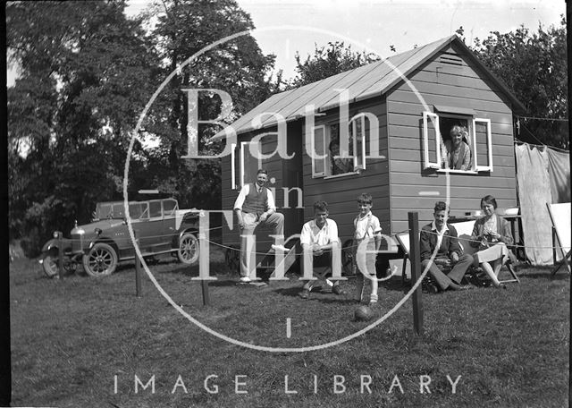 Holiday hut, probably south Devon c.1920