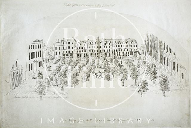 Fan view of Orange Grove, Bath 1737