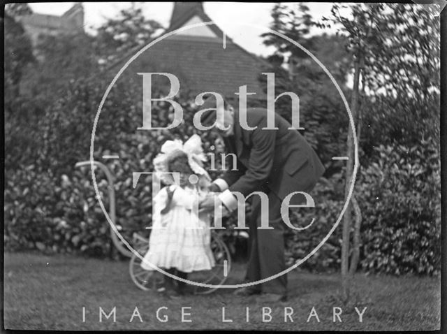 Little girl in Henrietta Park, Bath c.1900