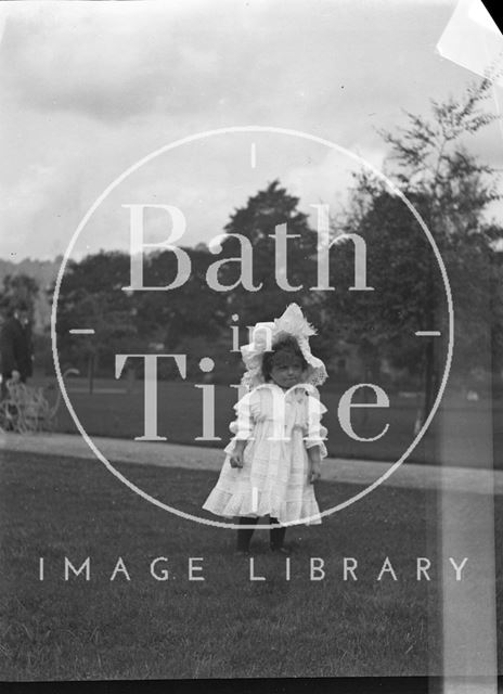 Little girl in Henrietta Park, Bath c.1900