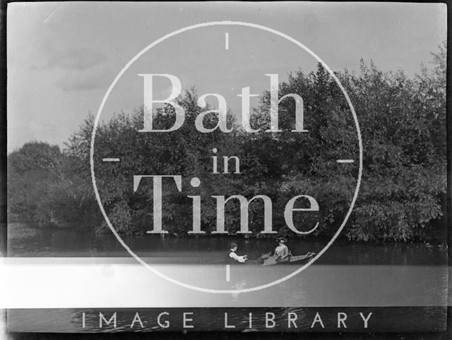 Rowing in an unidentified location c.1900