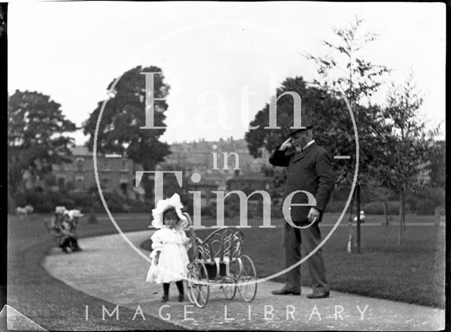 Little girl in Henrietta Park, Bath c.1900