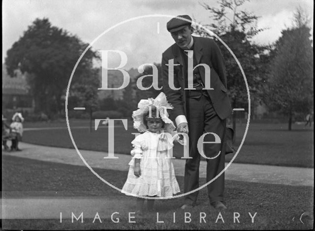 Little girl in Henrietta Park, Bath c.1900