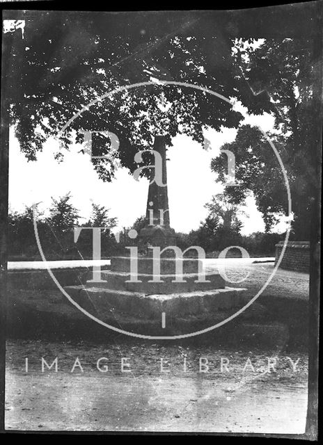 Remains of village cross in an unidentified location c.1900