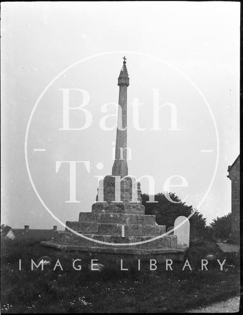 Churchyard cross in an unidentified location c.1900