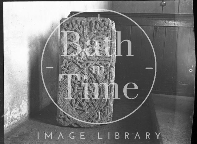 Base of Celtic stone cross, West Camel, Somerset c.1900