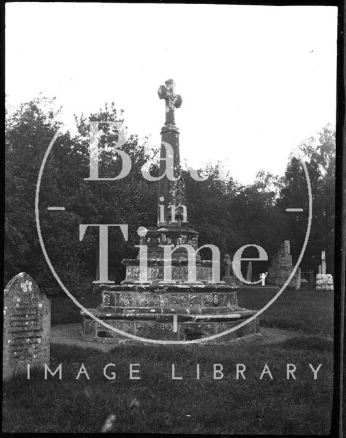 Churchyard cross in an unidentified location c.1900