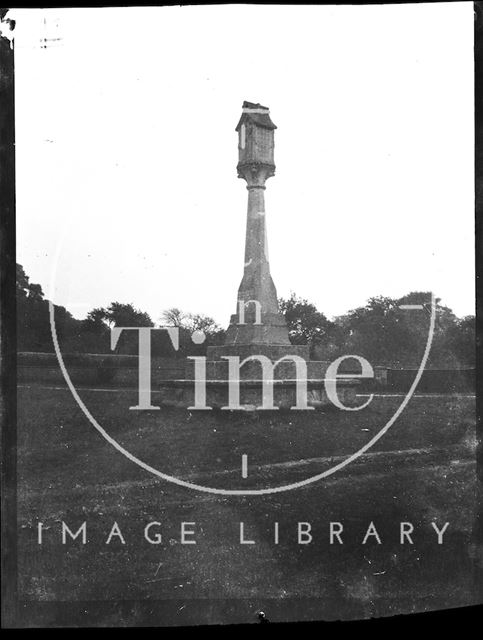 Village or churchyard cross in an unidentified location c.1900