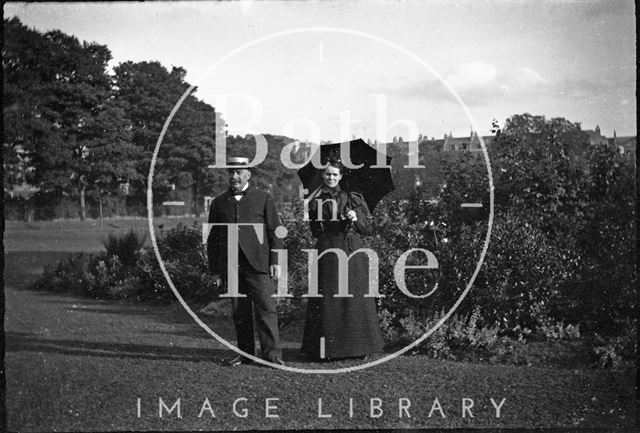 A couple in Royal Victoria Park, Bath c.1900