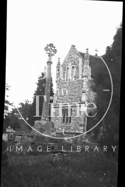 Churchyard cross in an unidentified location c.1900