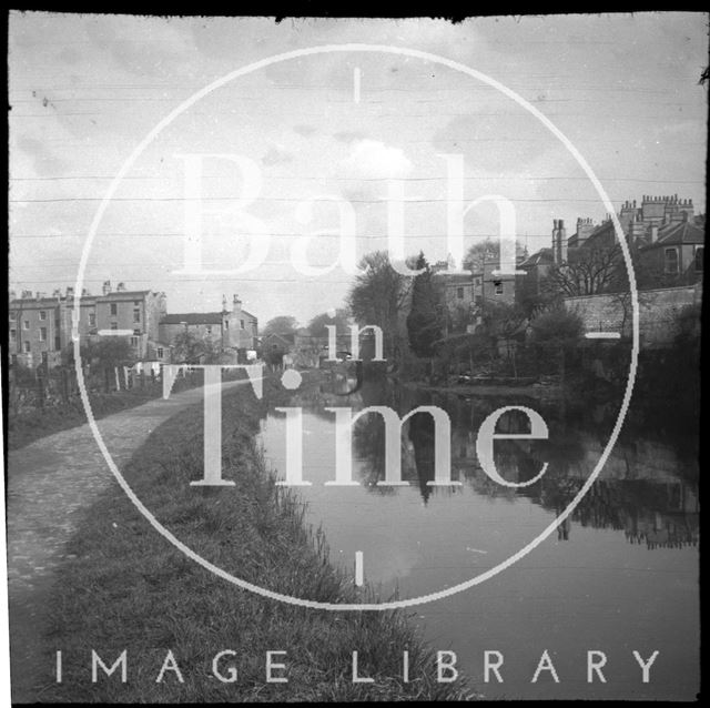 Kennet and Avon Canal below Sydney Buildings, Bath c.1950