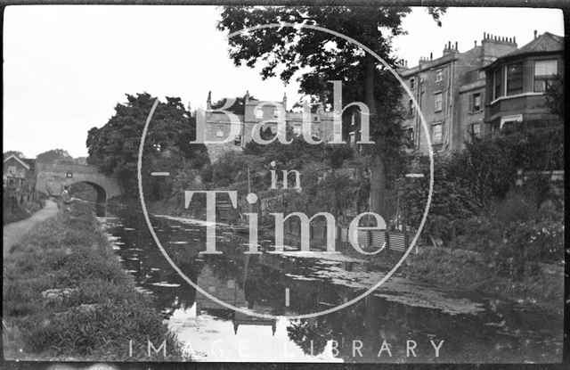 Kennet and Avon Canal below Sydney Buildings, Bath c.1950