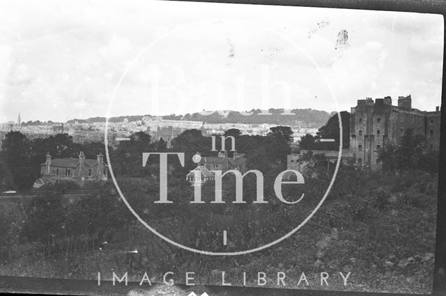 View to Camden Crescent from below Sydney Buildings, Bath c.1950