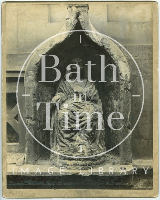 Statue of Bladud, King's Bath, Bath c.1920