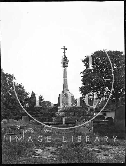 Churchyard cross, All Saints' Church, Newland, Gloucestershire c.1900