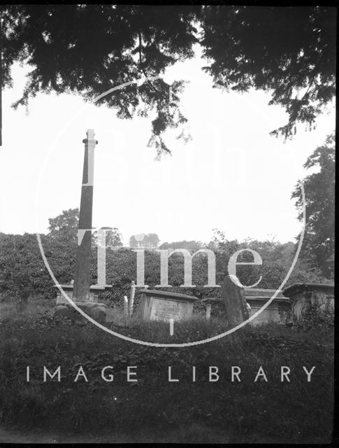 An unidentified churchyard cross c.1900