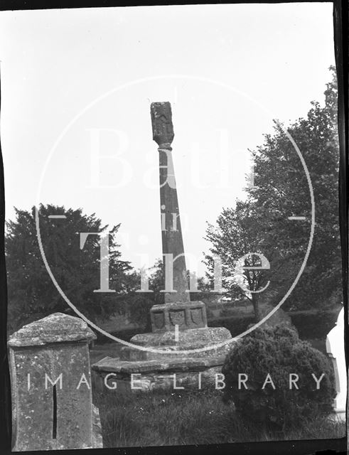 Churchyard cross, Spaxton, Somerset c.1900