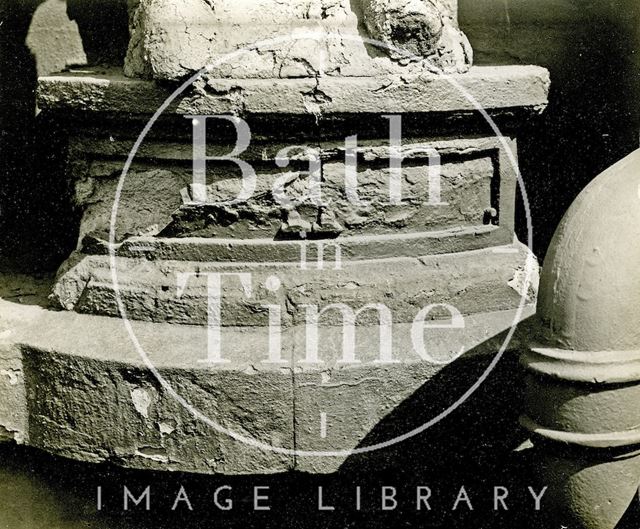 Base of the Statue of King Edward III, Bath c.1950