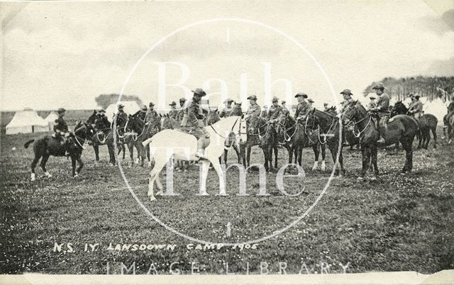 North Somerset Yeomanry, Lansdown Camp, Bath 1905