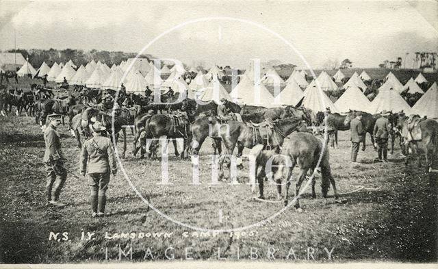 North Somerset Yeomanry, Lansdown Camp, Bath 1905