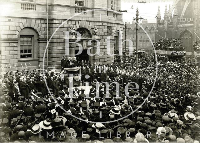 Proclamation of George V, Guildhall, Bath 1910