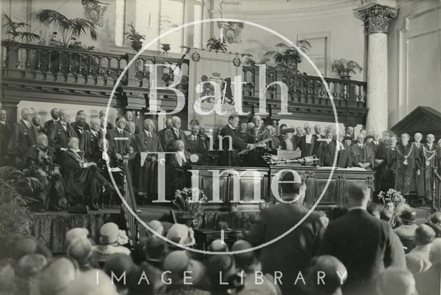 Lord Bath receiving the Freedom of the City of Bath 1929