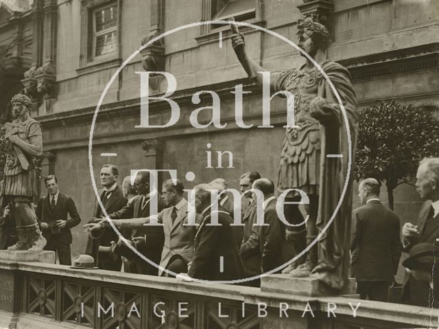 H.R.H. Prince of Wales at Roman Baths, Bath 1923