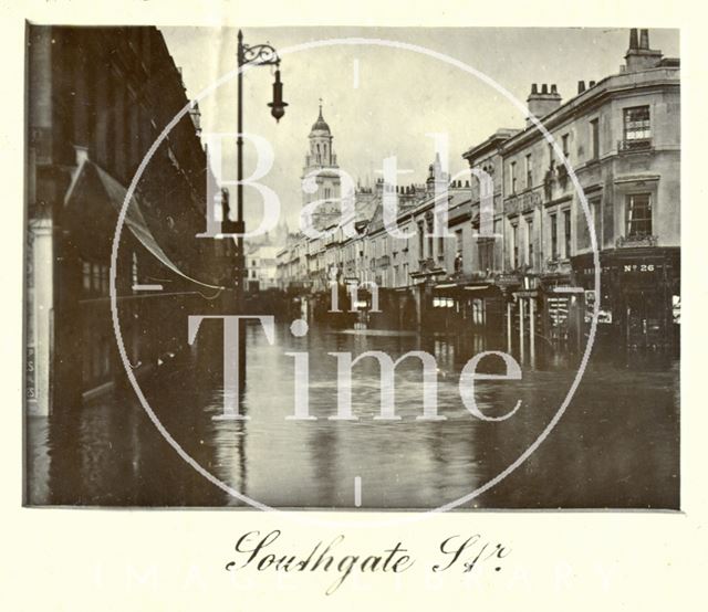 The Great Floods in Bath, Southgate Street 1894